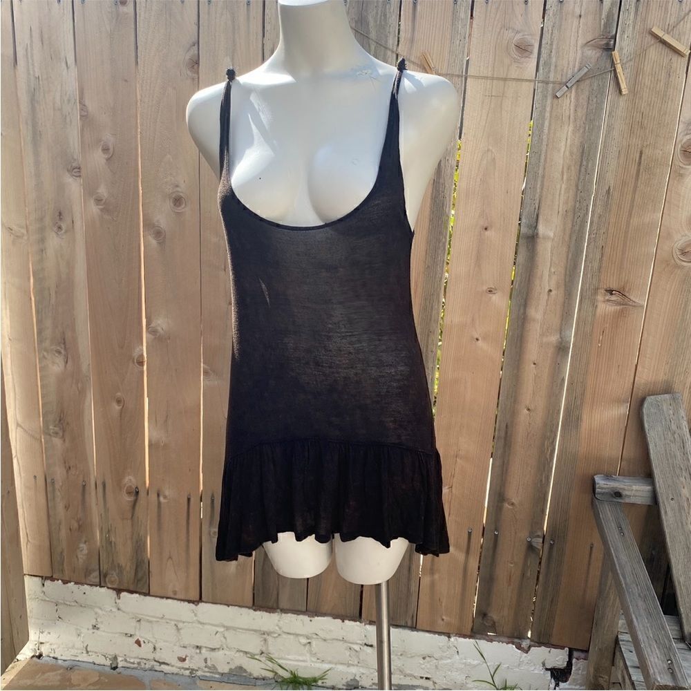 Daydreamer LA Burnout Peplum tunic dress size XS